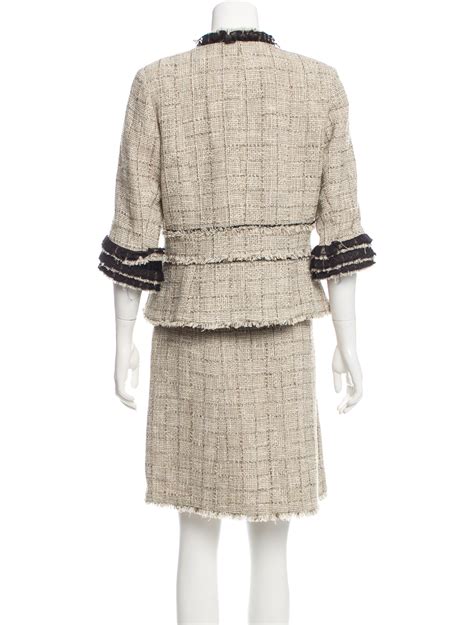 Chanel tweed skirt suit